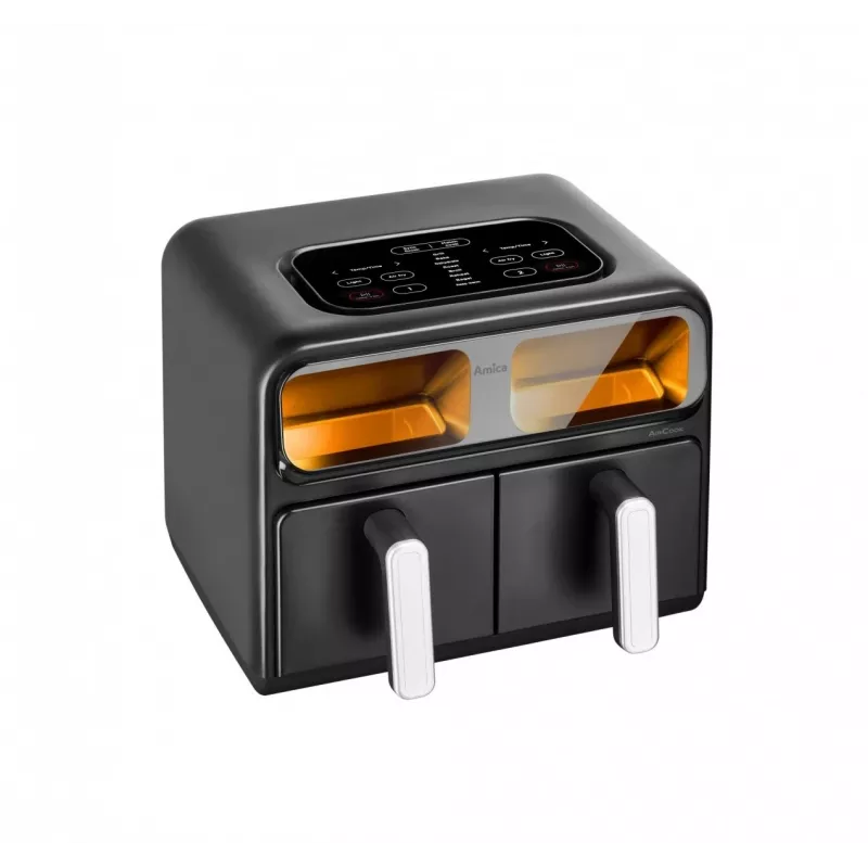 Frytkownica beztłuszczowa AMICA AFM7020 Czarna — moc 700 W, pojemność 3,5 l