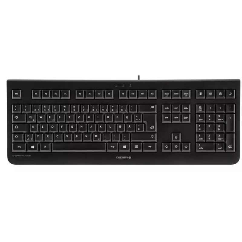 CHERRY KC 1000 klawiatura Home USB szwajcarska czarna