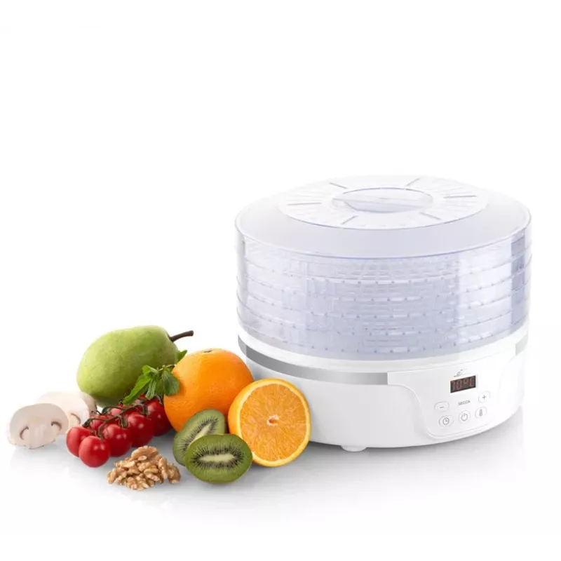 Suszarka do żywności ETA Eta SECCA Transparent biały 380 W, wyświetlacz LED, timer 24 h, 300×300×220 mm