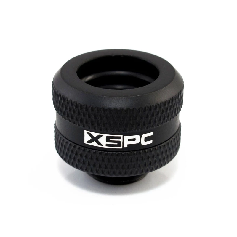 Złącze XSPC G1/4 do rurki sztywnej 14 mm, czarny mat - 8 sztuk