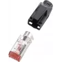 renkforce RJ45-Connector TM21 CAT 6, Shielded Plug, straight Pole: 8P8C H9561.4-10 Czarny H9561.4-10 10 szt. (H9561.4-10)