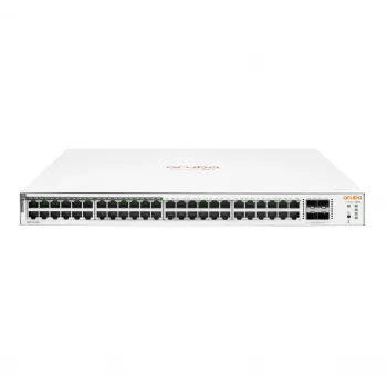 HPE Aruba Networking Aruba Instant On 1830 48G 24p Class4 PoE 4SFP 370W Zarządzany L2 Gigabit Ethernet (10/100/1000) Power over Ethernet (PoE) 1U