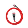 Kabel USB 2.0 A na USB-C Baseus CATKLF-B09 1m QC3.0 nylonowy pleciony czerwony, szybkie ładowanie i synchronizacja danych