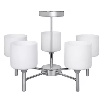 Klasyczna lampa sufitowa wisząca żyrandol Activejet MIRA Chrome 5xE27 do salonu