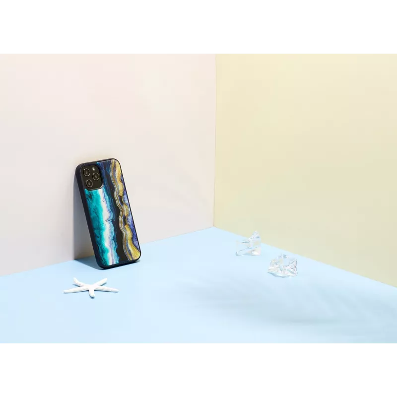Etui ochronne iKins do Apple iPhone 12 Pro Max — wzór fioletowego agatu