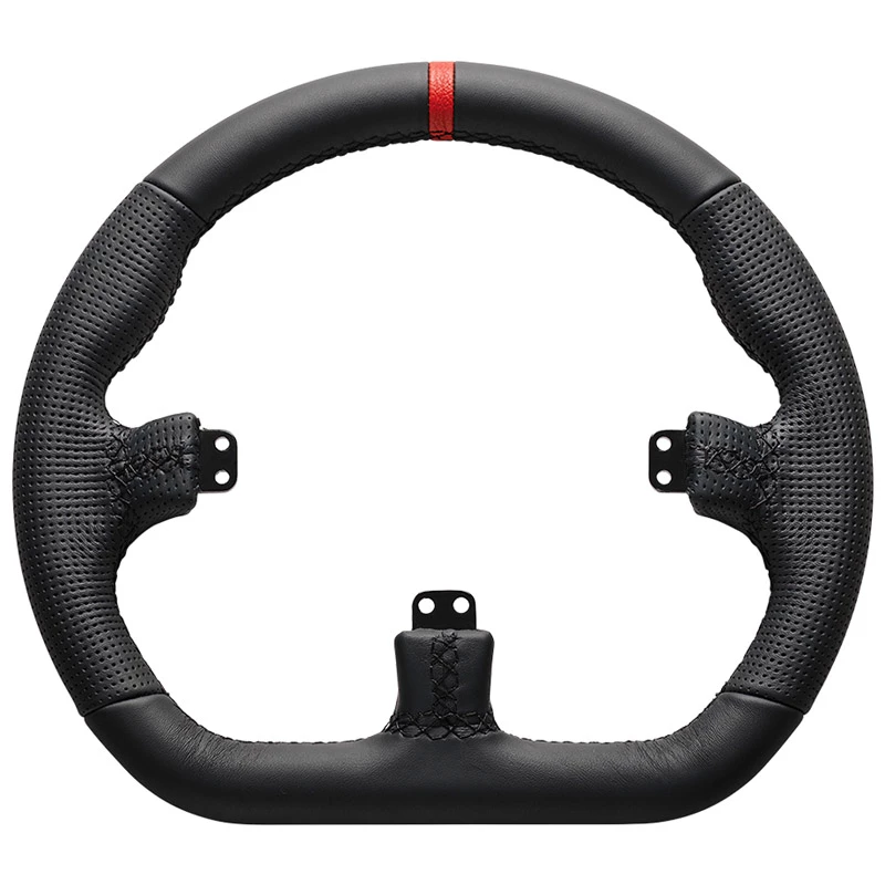 Asetek SimSports GT Rim - Closed D, skóra - czarny