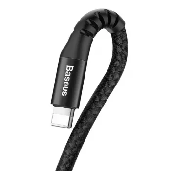 Kabel Baseus Lightning sprężynowy 1m 2A (czarny)