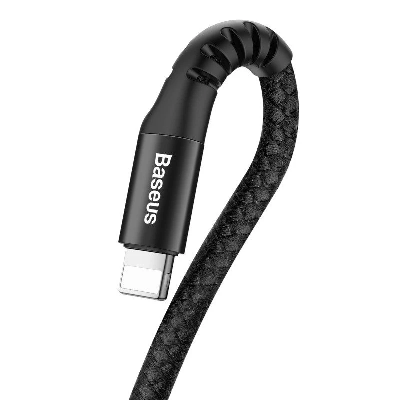 Kabel Baseus Lightning sprężynowy 1m 2A (czarny)