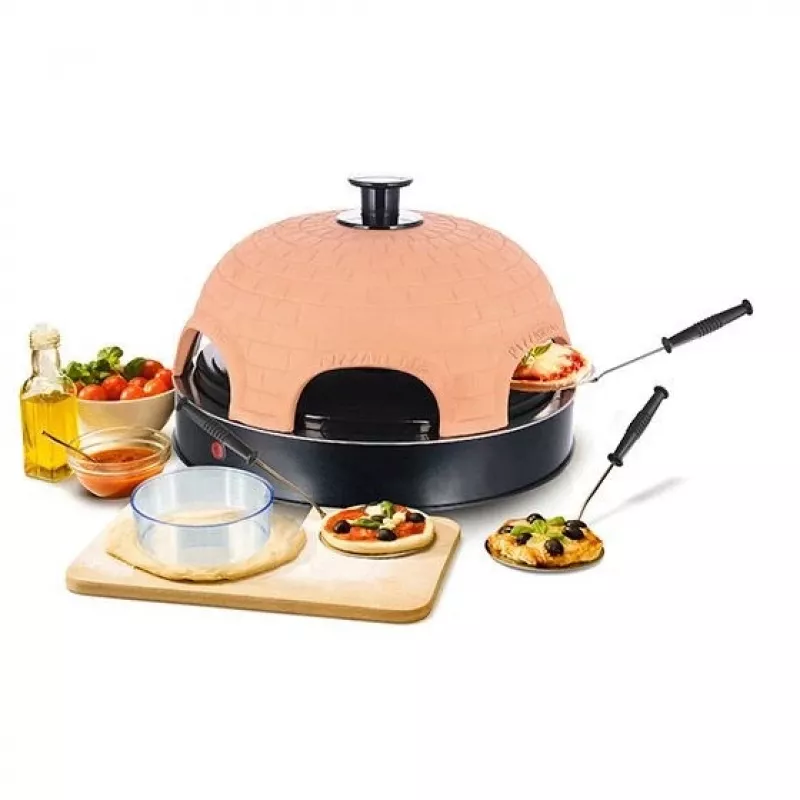 Maszynka do pizzy Emerio PO-115984 6 pizz 1200 W Czarno-pomarańczowy