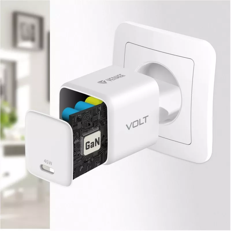 Ładowarka USB-C YENKEE G45 VOLT 45W Power Delivery 3.0, wyjście 3A