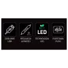 Przewodowy gamepad USB MANTA SNL63MT Neon Lights — kontroler PC z łączem USB