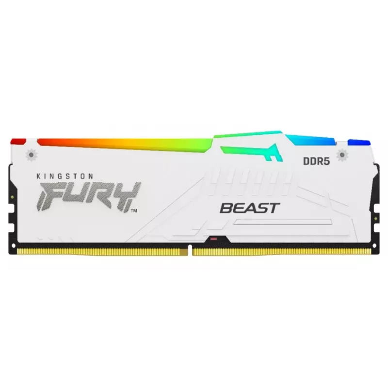 Kingston FURY Beast RGB KF552C40BWAK2-16 DDR5-5200 16GB (2x8GB) zestaw, CL40, biały