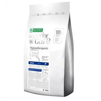 Sucha karma dla psa Nature’s Protection Hypoallergenic Adult All Breeds — Łosoś, 10 kg, bezzbożowa, 24% białka, 14% tłuszczu