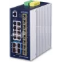 Przełącznik zarządzalny PLANET IP30 przemysłowy L3 8-portowy