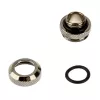 Adapter Bitspower Multi-Link, prosty, gwint zewnętrzny G1/4 – sztywna rurka 12 mm (średnica zewnętrzna), czarny połysk (BP-BSEML)