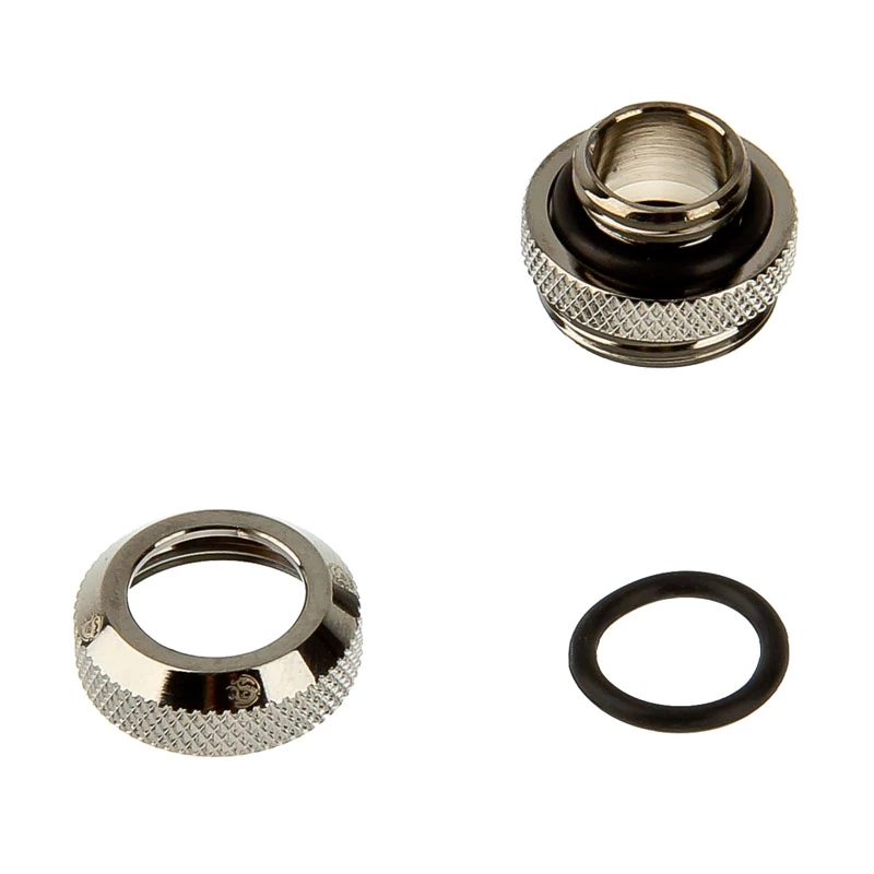 Adapter Bitspower Multi-Link, prosty, gwint zewnętrzny G1/4 – sztywna rurka 12 mm (średnica zewnętrzna), czarny połysk (BP-BSEML)