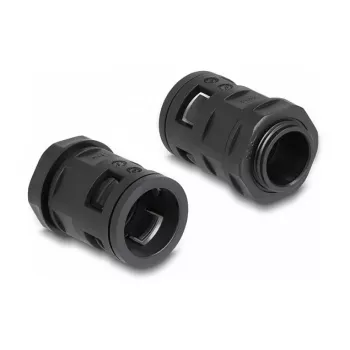 Osłona na kable DeLOCK 60465 Czarna Tworzywo sztuczne 21,2 mm 2 m