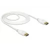 Kabel DisplayPort DeLOCK 85509 1,5 m biały