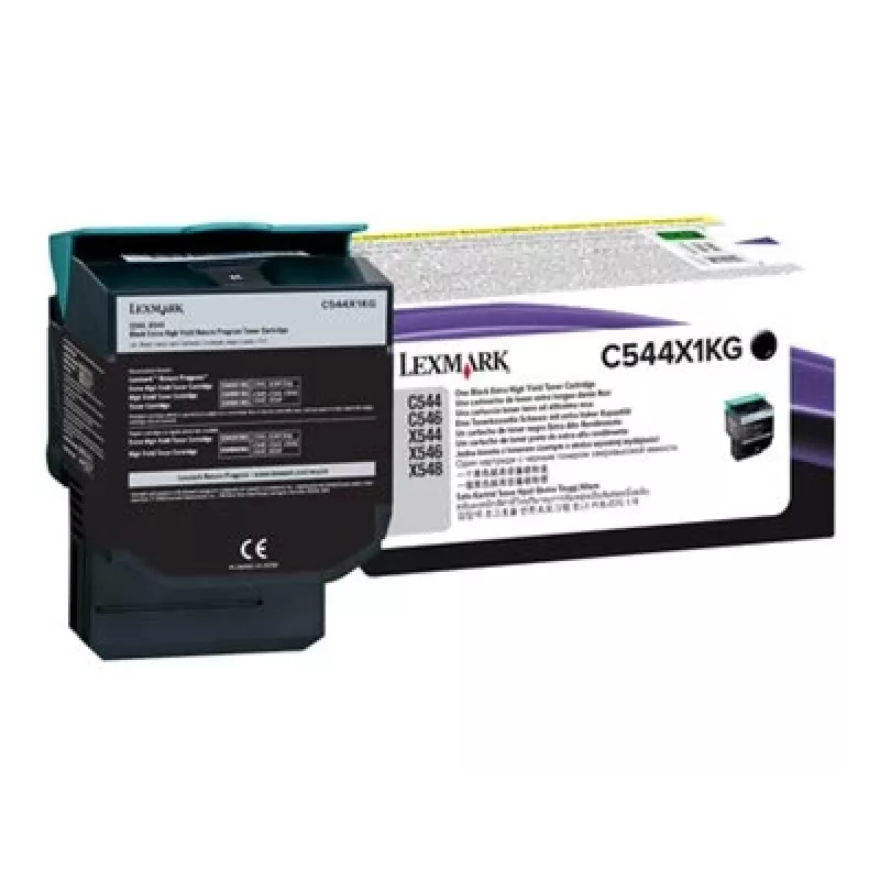 Lexmark C544X1KG - Tusz czarny - do C544dn, C544dtn, C544dw, C544n, X544dn, X544dn RCS, X544dtn, X544dw, X544n