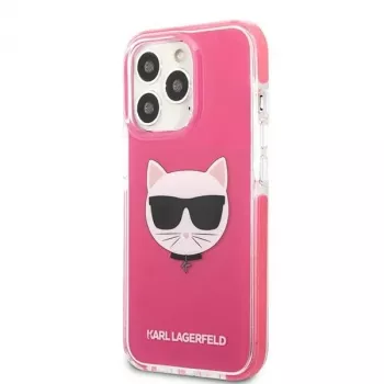 Karl Lagerfeld KLHCP13XTPECPI Iphone 13 Pro Max 6.7 Hardcase Fuchsia/FUSCHIA Choupette Head