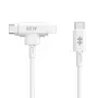 Przewód USB HYPER HyperJuice USB 2.0 1,5 m USB-C USB-C/Lightning Biały