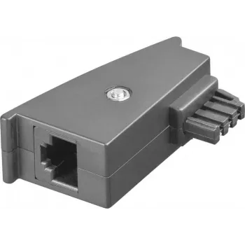 Adapter Goobay TAE, wtyk TAE-F > gniazdo RJ45 (8P2C), szary (45736)
