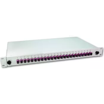 Lightwin LWL Splice Box, 24 włókna, 24x SC Multimode, 50/125µm OM4 Pigtail Splice Box (SPBOX 24G50 OM4 SC)