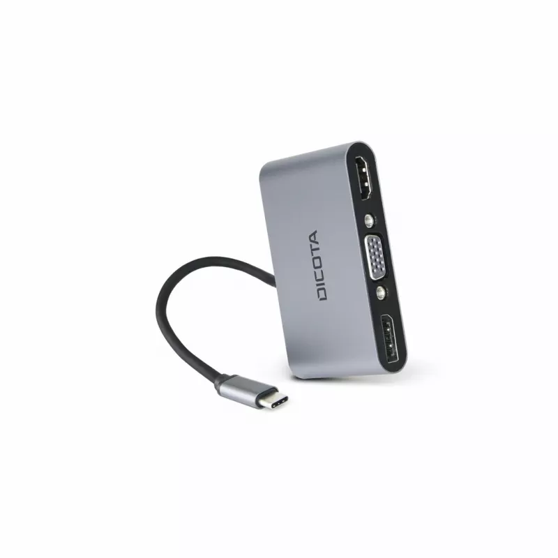 Stacja dokująca DICOTA D32064 do urządzeń mobilnych Tablet/Smartfon/Laptop Srebrny