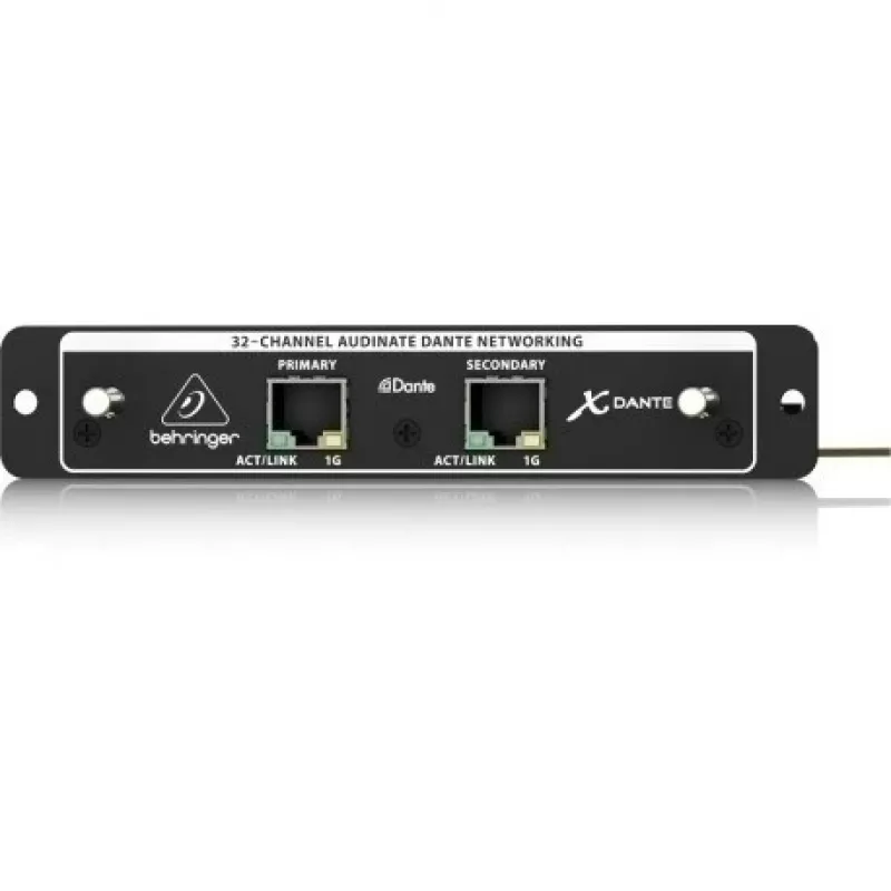 Karta rozszerzeń Behringer X-DANTE do X32 — sieciowy system audio Dante 32 kanały