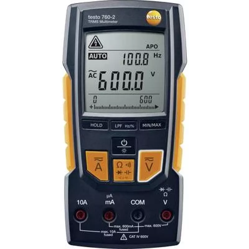 Testo Digital-Multimeter TRMS AC+DC 600 VAC 600 VDC 10 ADC (TESTO 760-2)