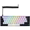 Klawiatura Sharkoon SGK50 S4 Gaming USB QWERTZ German biała podświetlenie RGB LED