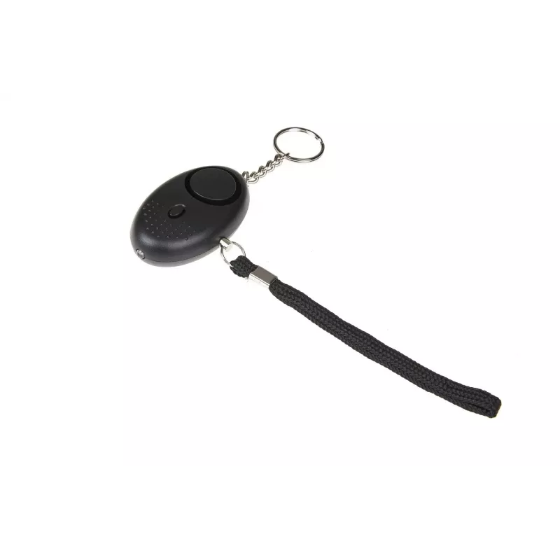 Alarm osobisty GUARD YC-003-BL — 120 dB, latarka LED, baterie LR41, przenośne urządzenie bezpieczeństwa
