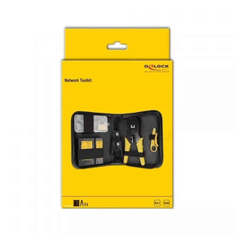 Zestaw narzędzi sieciowych RJ45 i RJ11 DeLOCK 86696