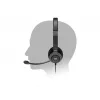 PORT CONNECT | Słuchawki USB Stereo PRO ON'R 300 | Przewodowe | Nauszne | Redukcja szumów | Czarny
