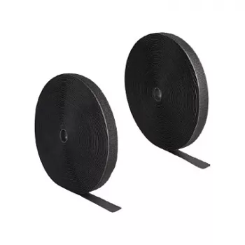 DeLOCK Wytrzymała taśma rzepowa 25 m x 25 mm czarna