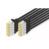 Kabel sieciowy Digitus CAT 6A S/FTP RJ-45 1 m czarny