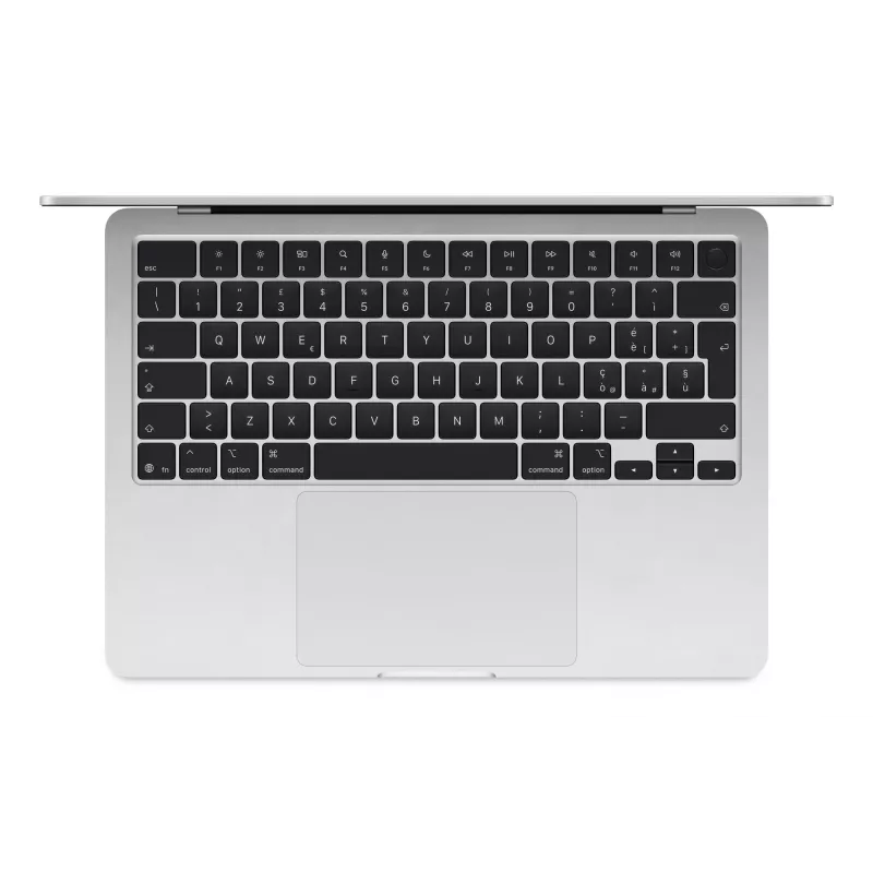 Apple MacBook Air 13 (2025), 16 GB, 512 GB, M4 (10-rdzeniowy CPU/10-rdzeniowy GPU), Srebrny, Zasilacz 35 W z dwoma portami USB-C, Niemiecki, MW0X3D/A