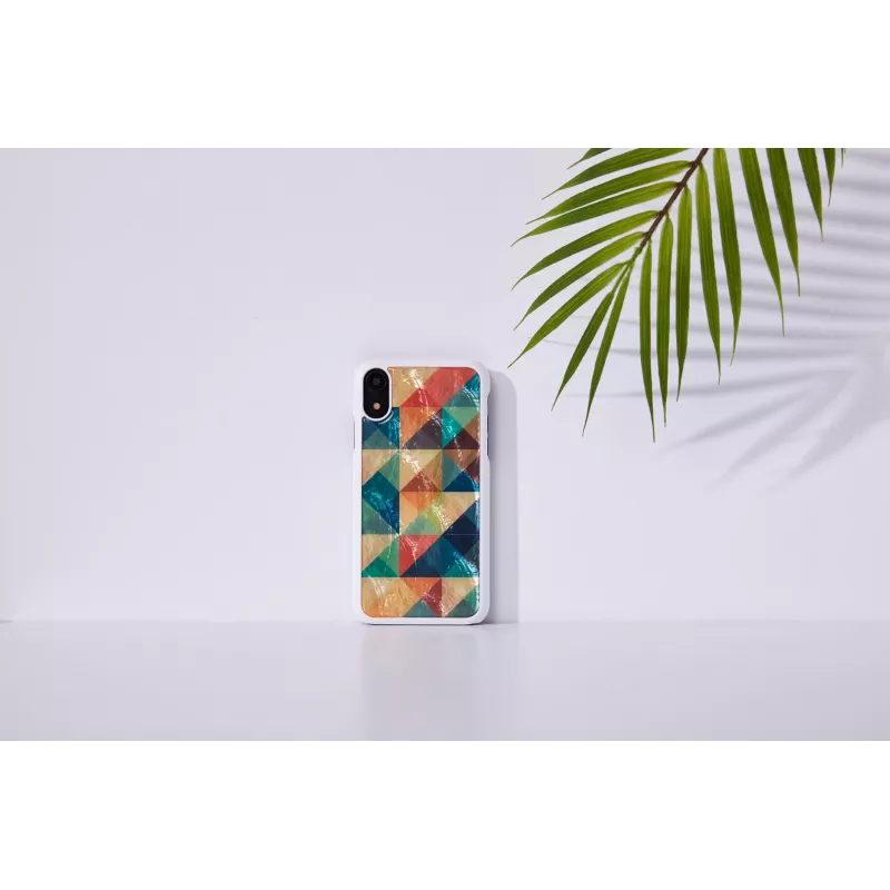 Etui na smartfon iKins do iPhone XR — czarne etui ochronne Mosaic