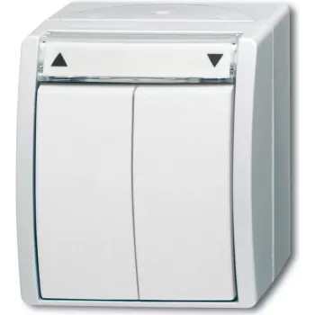 BUSCH-JAEGER Jalousietaster 2621/4W-54 ocean alpinweiss IP44 2621/4W-54 (2621/4W-54)