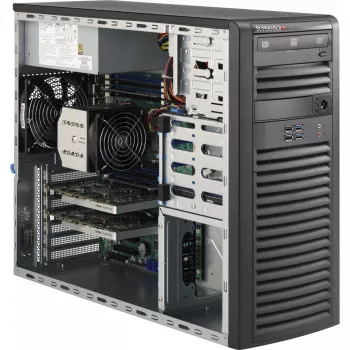 Supermicro - SuperChassis 732D4-903B (czarny) - Tower - E-ATX 900 W czarny USB/Audio
