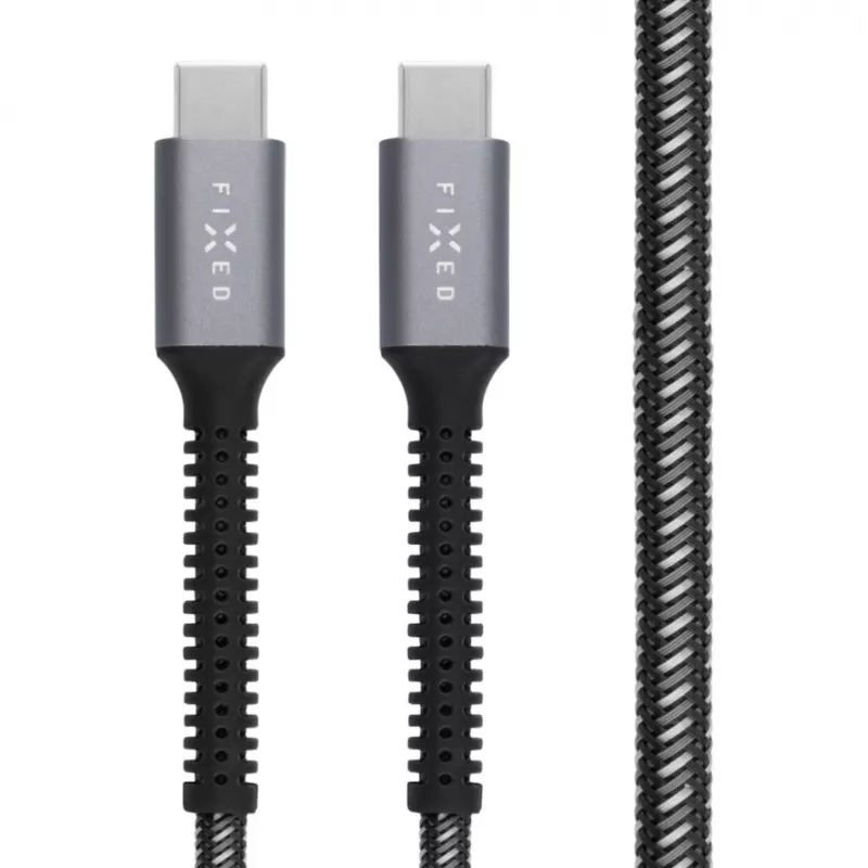 Ładowarka samochodowa FIXED FIXDA-CC12-GR — wejście 12V DC, wyjścia USB-C i USB