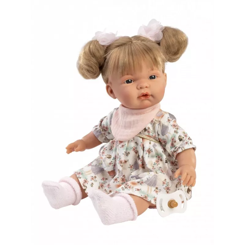 Lalka Llorens Joelle, 38 cm, płacząca lalka z realistycznymi cechami i miękkim korpusem