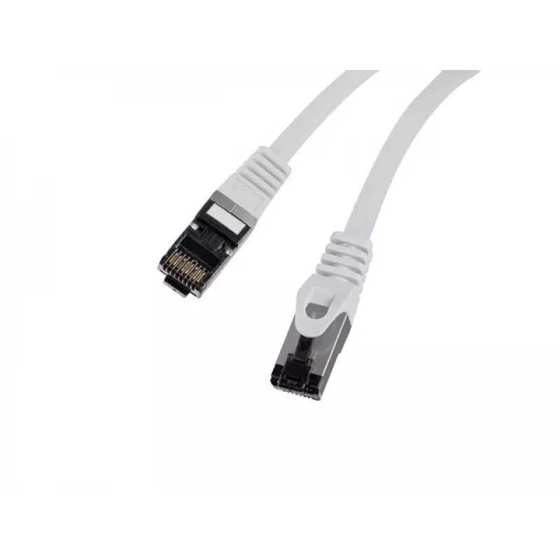 Patchcord sieciowy LANBERG Cat8 S/FTP (S-STP) RJ-45–RJ-45 szary 0,5 m