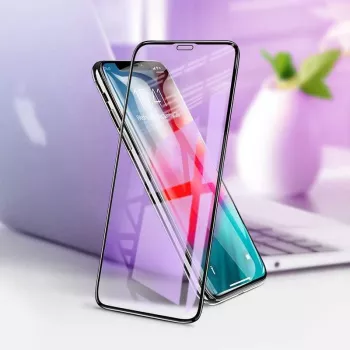 Hartowane szkło ochronne Devia Van Anti-niebieski Ray do iPhone XR 6.1, czarne