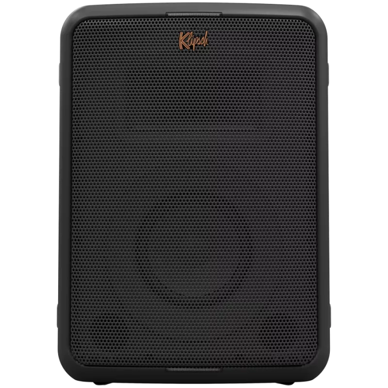Głośnik imprezowy KLIPSCH Vegas — przewodowy i bezprzewodowy, woofer 13,3 cm, 49–20000 Hz, 95 dB, zasilany bateriami, czarny