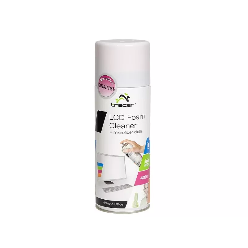 Pianka do czyszczenia LCD 400ml + ściereczka z mikrofibry