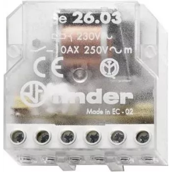 Finder Schrittschalter 1 styk normalnie otwarty + 1 styk normalnie zamknięty 230 V AC 10 A 250 V AC (26.03.8.230.0000)