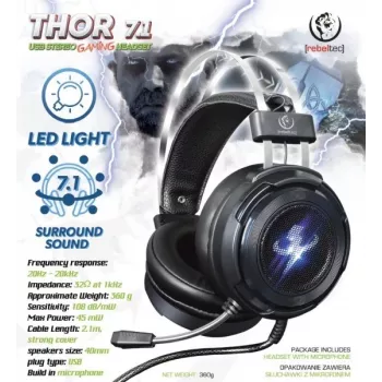 Słuchawki stereo Rebeltec THOR RBLSLU00042