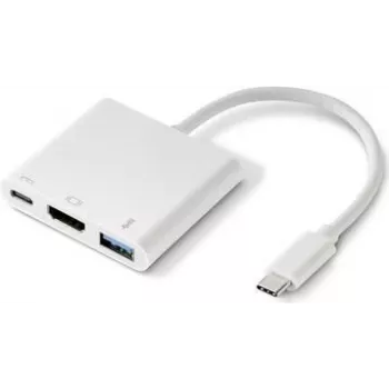 Renkforce RF-4366444 Koncentrator interfejsu USB 3.2 Gen 1 (3.1 Gen 1) Type-C Biały (RF-4366444)