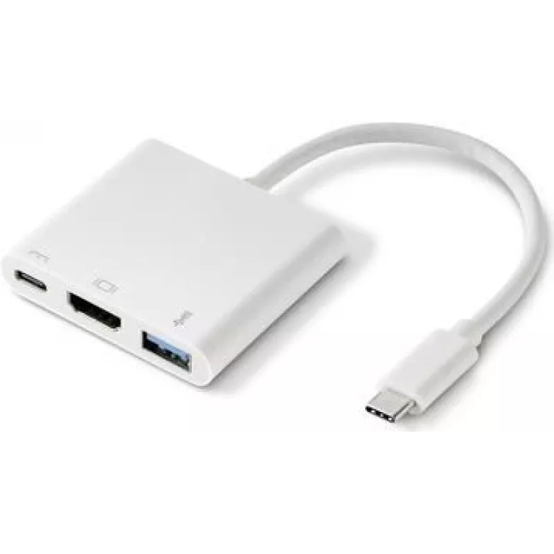 Renkforce RF-4366444 Koncentrator interfejsu USB 3.2 Gen 1 (3.1 Gen 1) Type-C Biały (RF-4366444)